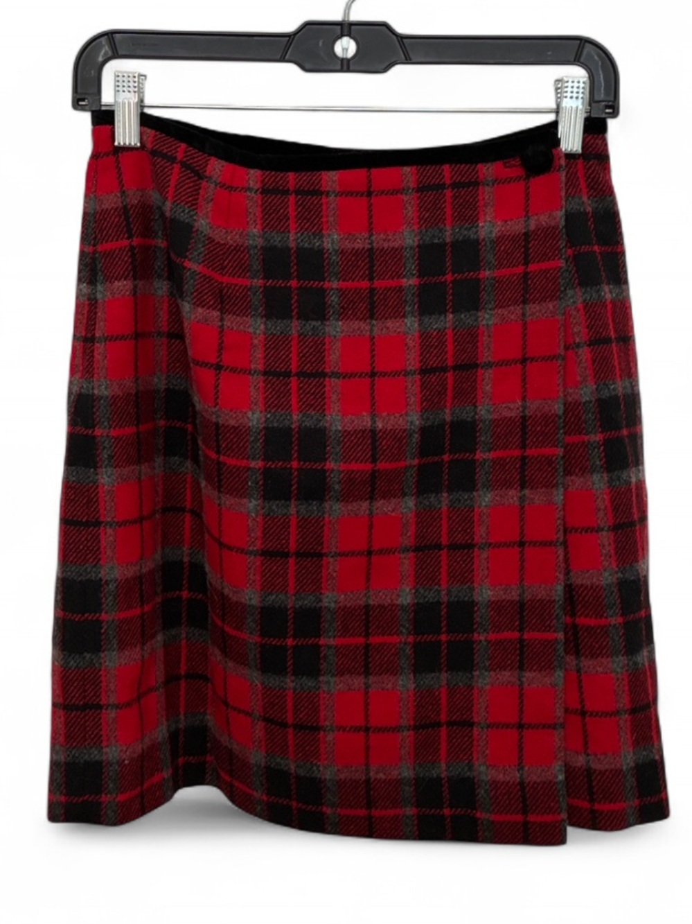 Vintage Liz Wear Red Plaid Mini Skirt